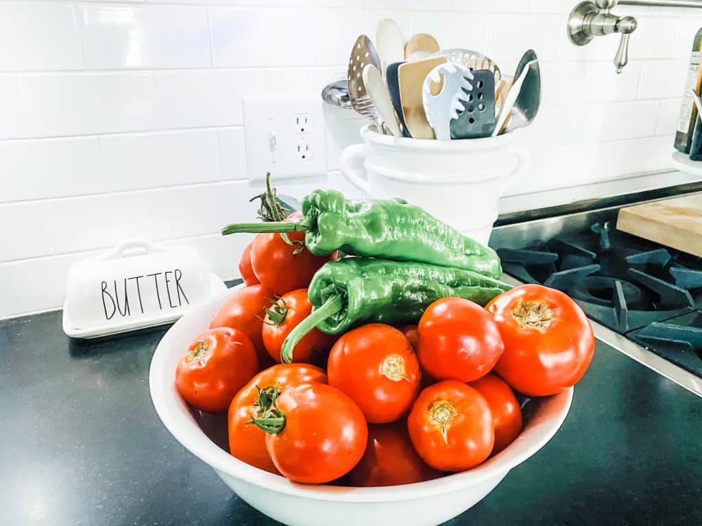 Veggies from my garden to nourish our bodies and enhance my life