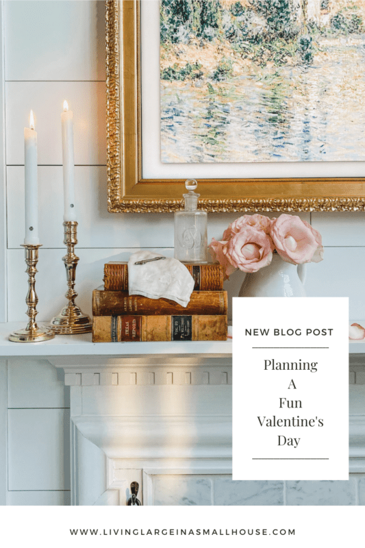 Pinterest pin with overlay that says "Planning a fun Valentine's Day"