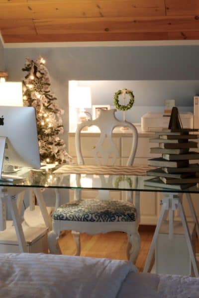 Blogging Desk at Christmas