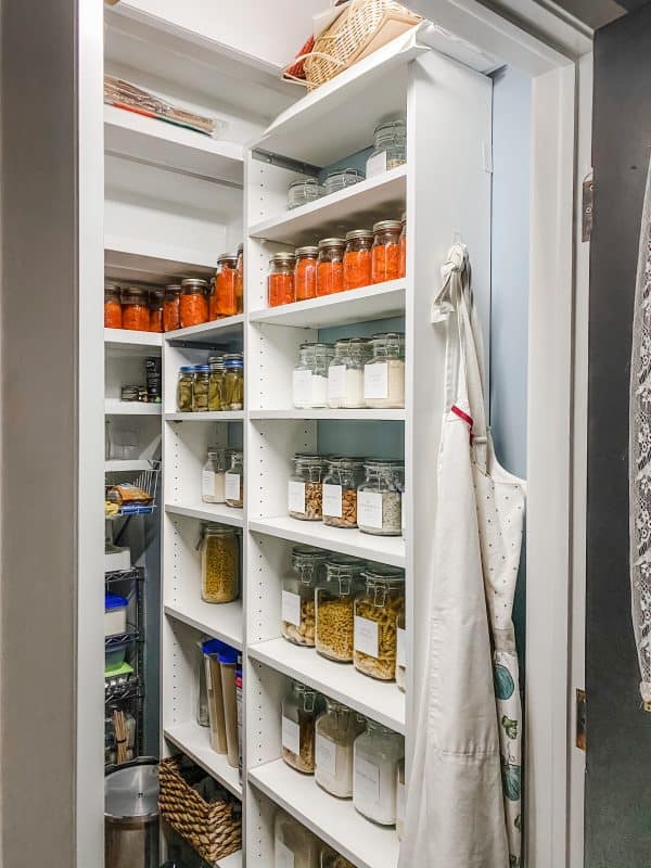 Organized Pantry under the Stairs