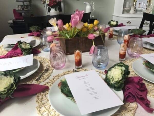 How to Make a Beautiful Easter Tablescape on a Budget | Living Large In ...