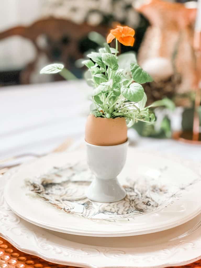 How to Make a Beautiful Easter Tablescape Very Inexpensively