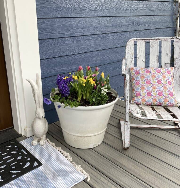 Porch Spring Pots