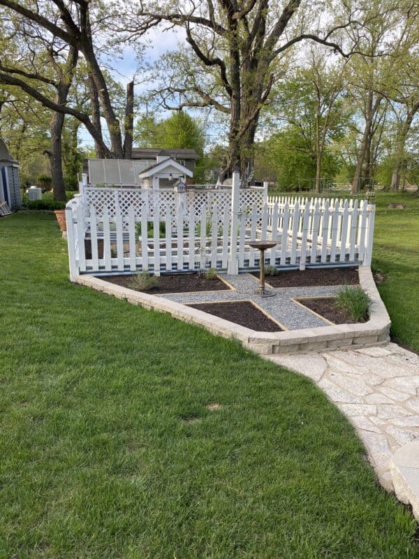 Picture of my new herb garden waiting to be planted