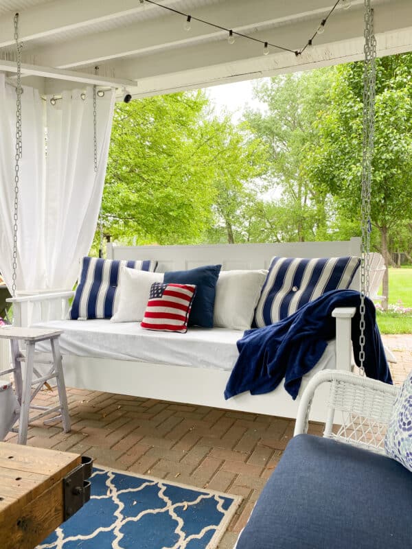 Bed Swing with Vintage Door Back