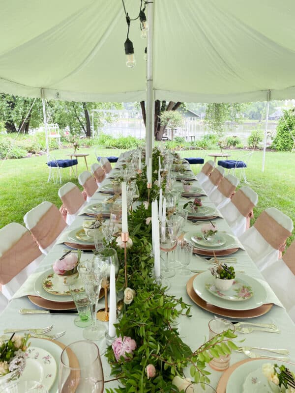 Wedding Table with Vintage China