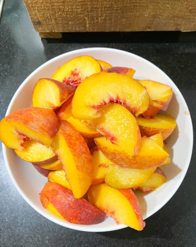 Sliced Peaches