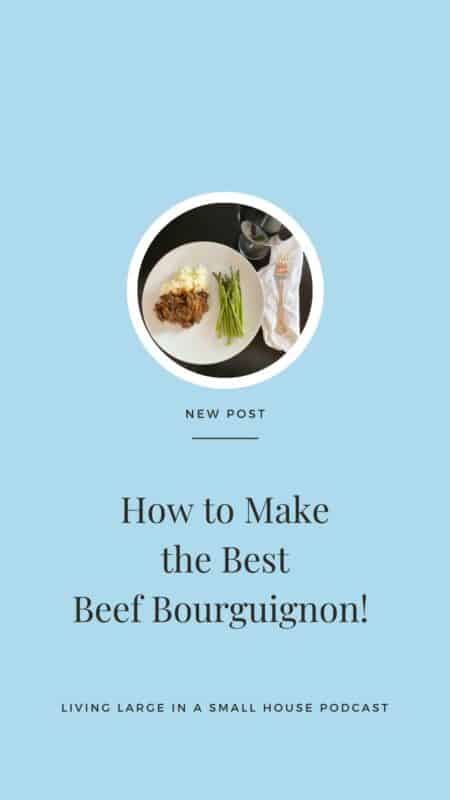 Pinterest Graphics for Beef Bourguignon