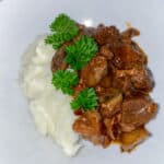 The Best Beef Bourguignon. My version of Julia Child's Beef Bourguignon