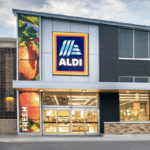 Photo of the exterior of an Aldi Store