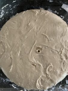My dough the morning after overnight fermentation