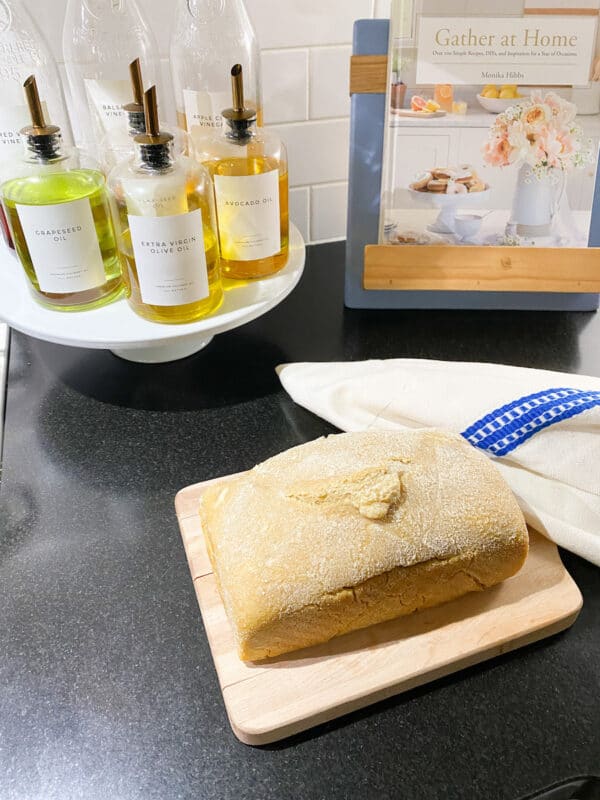 sourdough sandwich loaf on countertop