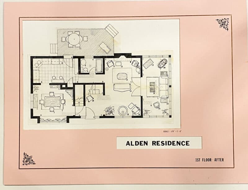 floor and design plan for 1st floor of Raymond avenue