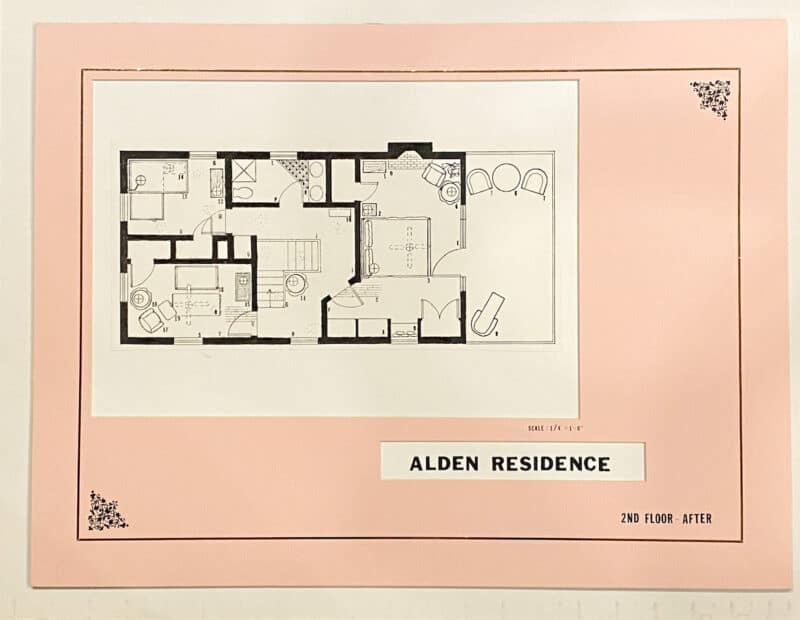 floor and design plan for 2nd story Raymond avenue
