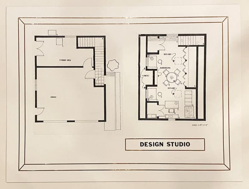 floor and design plan for design studio