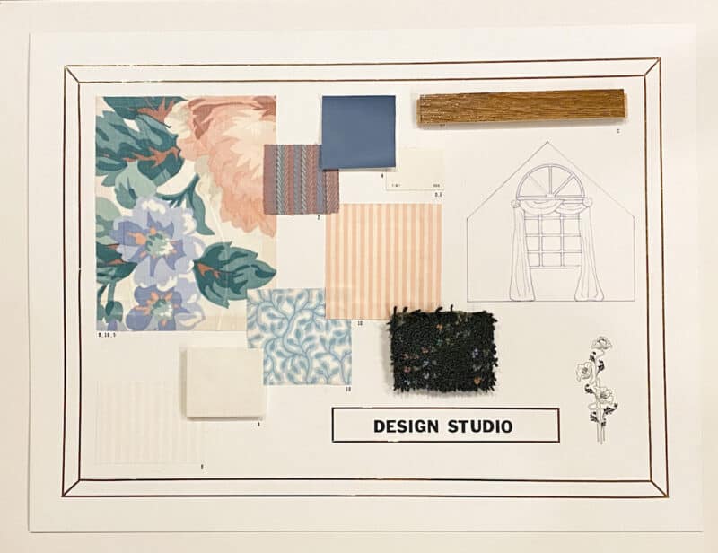 Interior Design Swatches for Design Studio