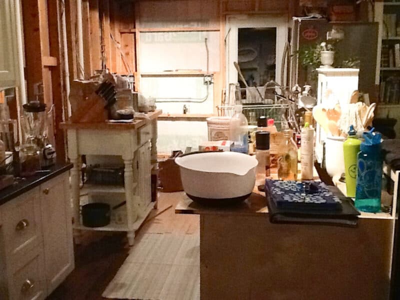Kitchen in the middle of renovation - a complete mess