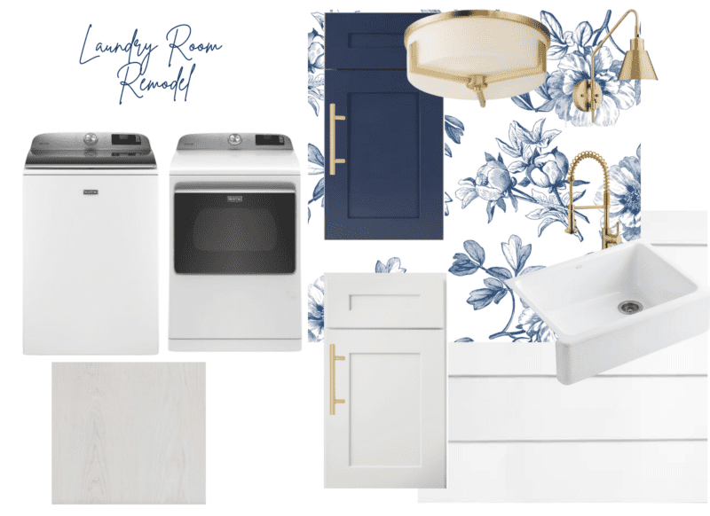 Mood Board for my new laundry room remodel