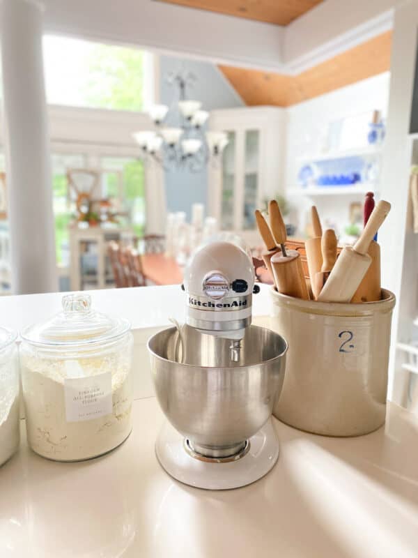 a picture of my kitchen aid mixer on my kitchen counter top. I'm hoping for great deals as I'm primed for kitchen sales during prime days