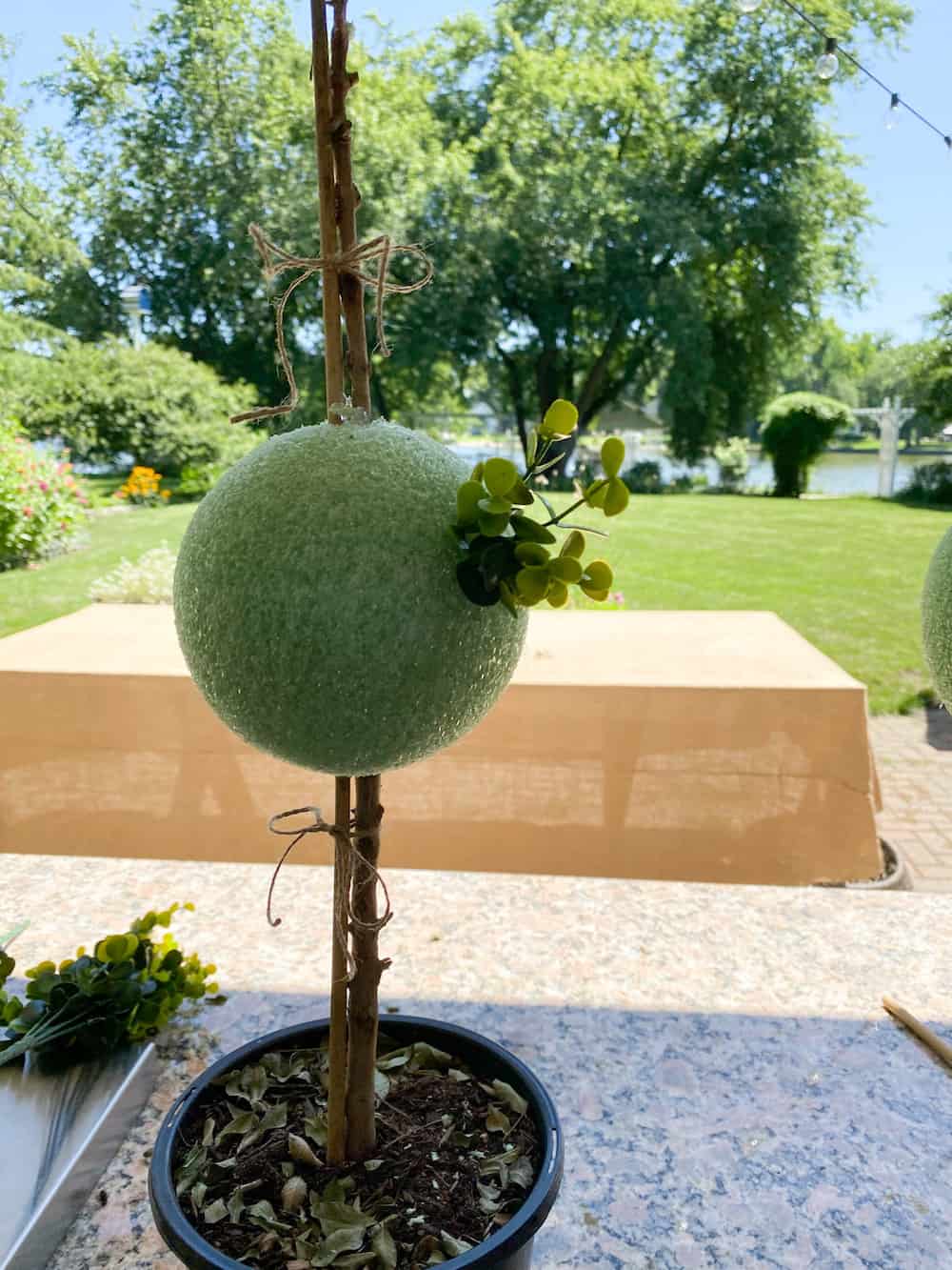 Living Large In A Small House, LLC How to Make a Faux Topiary