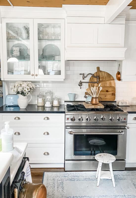 my kitchen after the 30 day cleaning & organizing challenge