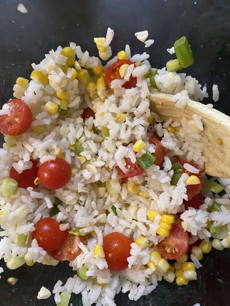 Green Onion-Lime Rice