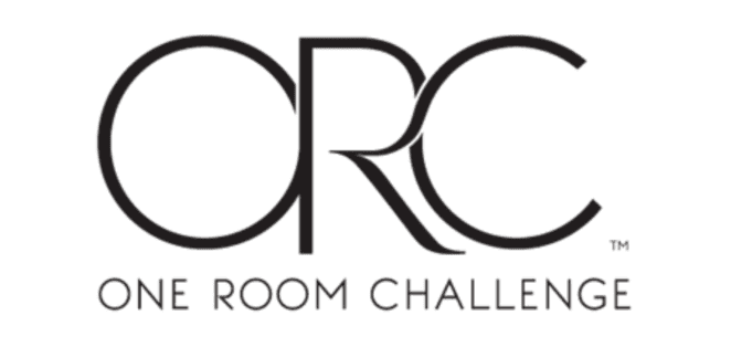 Logo with large, stylized black letters "ORC" above the words "ONE ROOM CHALLENGE" in all caps, on a white background—bold and distinctive as lemon chicken’s zest.