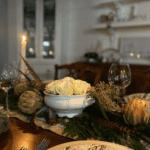 Holiday Tablescape with a Woodland Christmas Theme