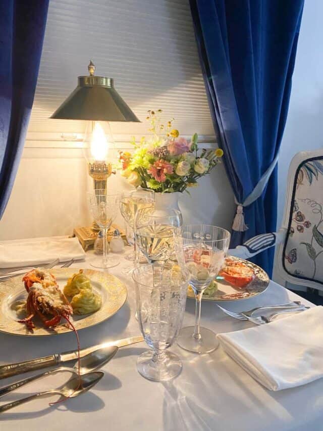 Romantic Dinner on the Orient Express