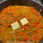 saute pan cooking with the southwestern sauce ingredients