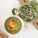 potato, broccoli and leek soup