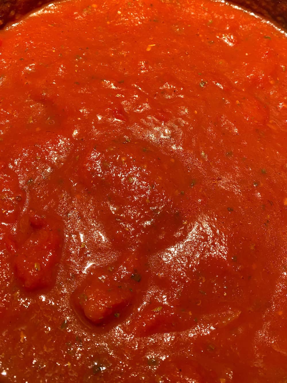 photo of traditional Italian pasta sauce or marinara