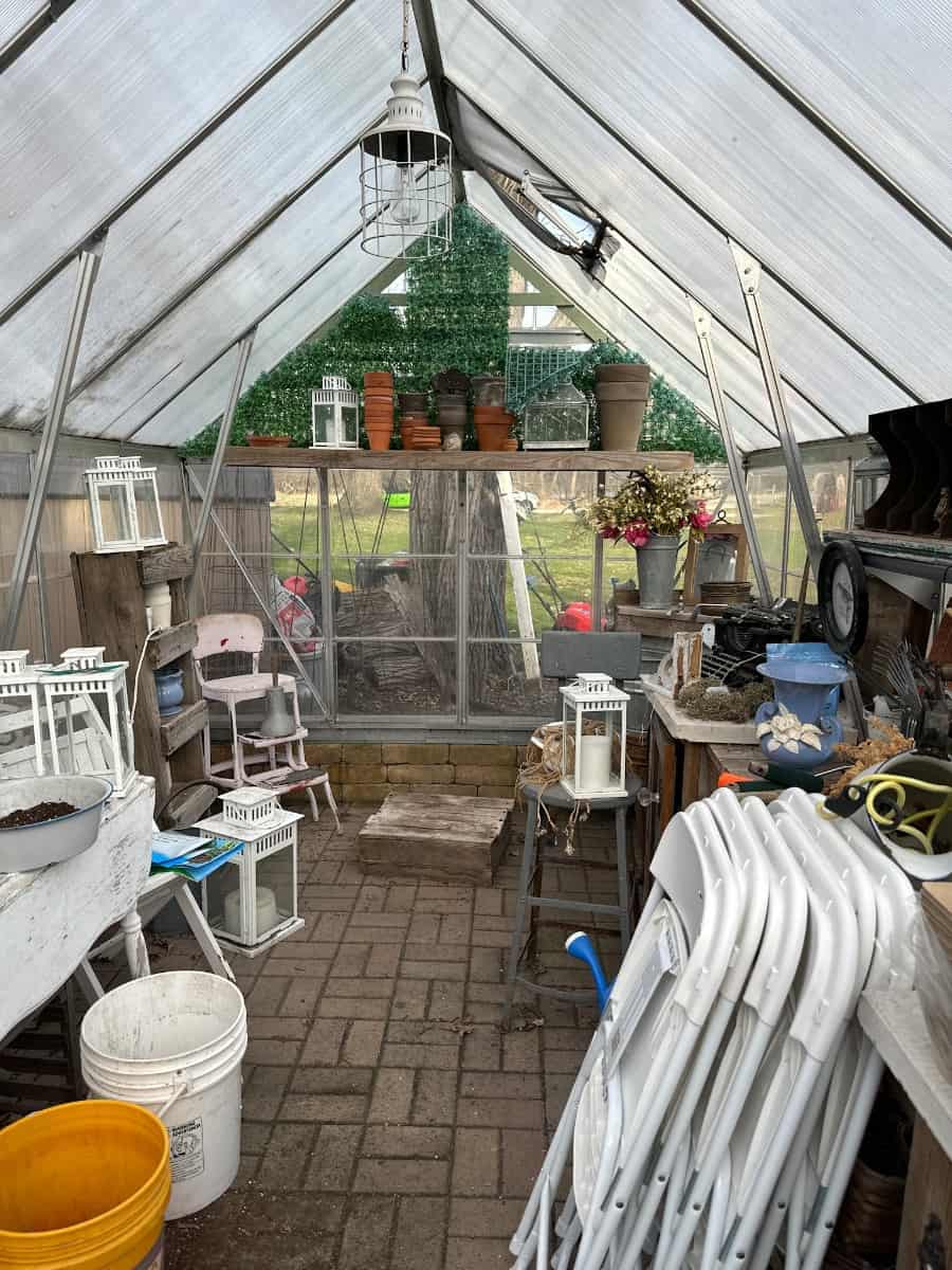 my green house needs a good spring garden cleaning