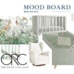 Mood Board for new grandbabies nursery - one room challenge