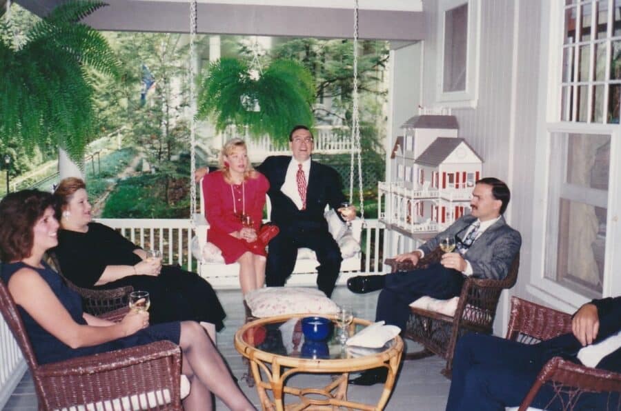 Lynn and Keith in the summer of 1993 at a wedding