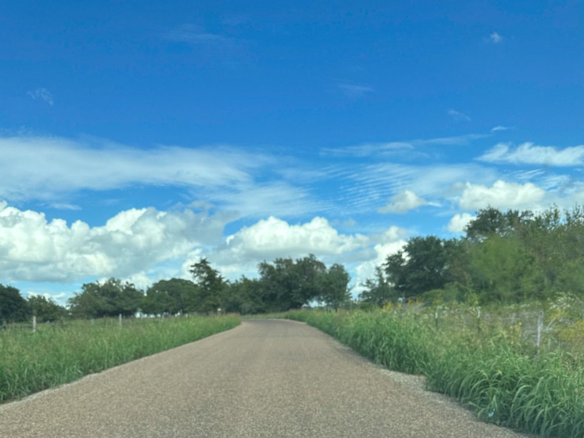 Gravel road in Texas