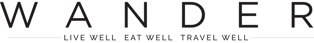 WANDER logo with the tagline “LIVE WELL EAT WELL TRAVEL WELL” for the latest updates.